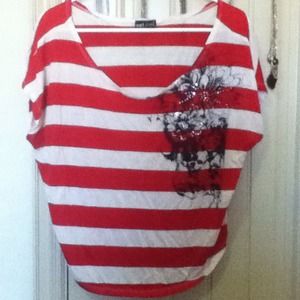 striped wet seal t-shirt