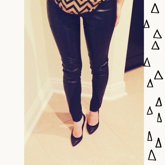 **HOST PICK!!!** Faux Leather Leggings - Picture 1 of 4
