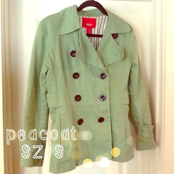 Green Peacoat w/Black Accents
