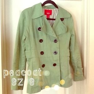 Green Peacoat w/Black Accents