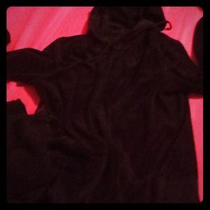Black old navy velour suit. Size medium