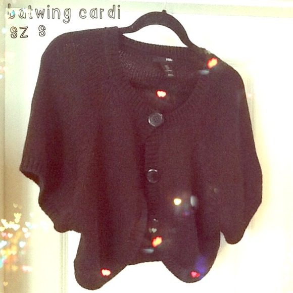 H&M: Black Batwing Knit Cardigan