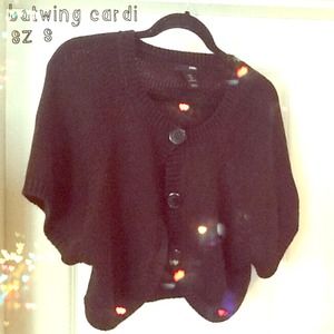 H&M: Black Batwing Knit Cardigan