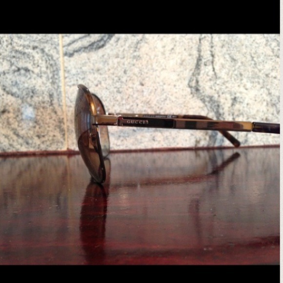 Brown/tortoise gucci aviators - Picture 3 of 4