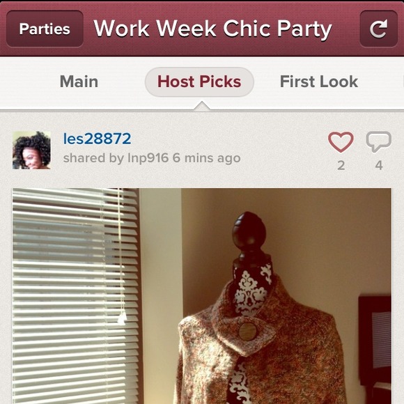 🎉Host Pick🎉Mod 60's inspired tweed sweater - Picture 3 of 3