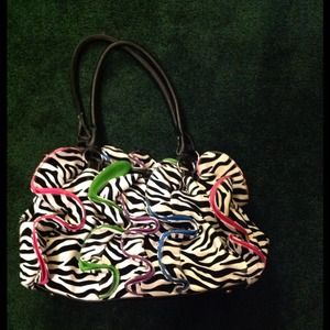 Zebra print purse