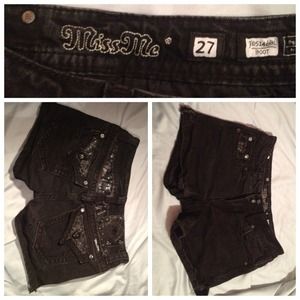 Miss Me Black Shorts