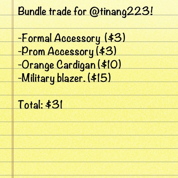 Items on hold for a Trade.