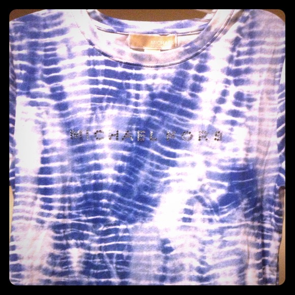 Michael kors blue tye dye shirt