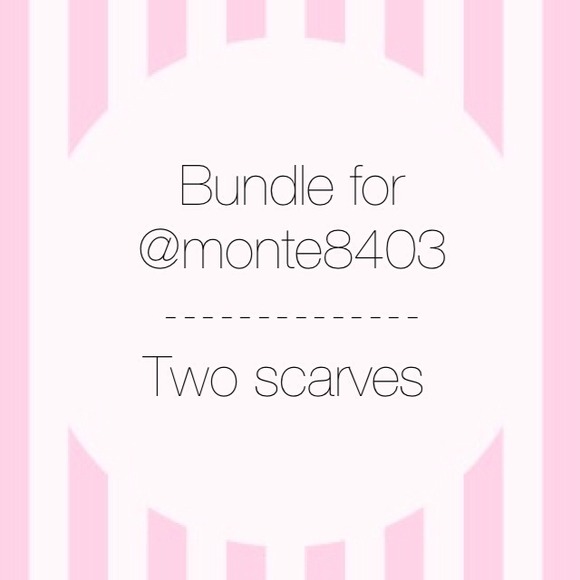 Two scarves! Bundle for monte8403