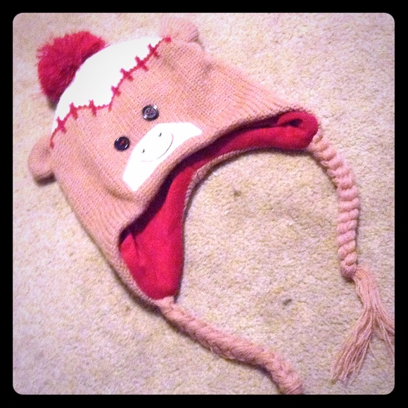 Sock monkey hat