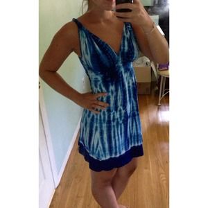 Blue Tie Dye Dress