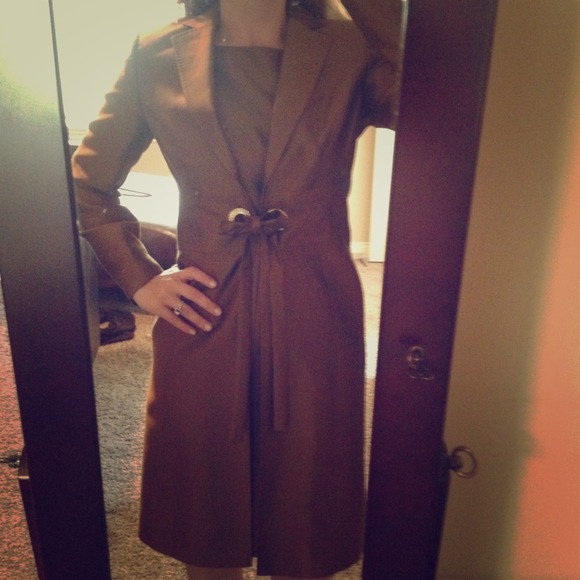 Anne Klein Dresses & Skirts - Anne Klein copper shantung dress/jacket suit