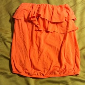 American eagle deep peach tube top