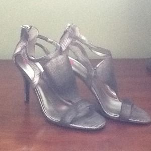 Silver shoes