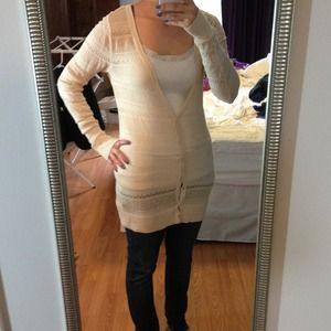 +Lauren Conrad+ Peachy-Cream Cardigan