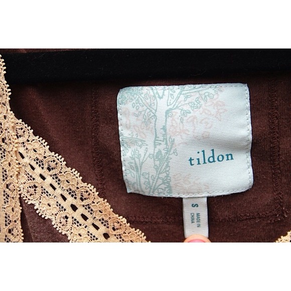 Brown Lace Trimmed Tank - Picture 3 of 3