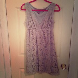 Grey Lace Dress