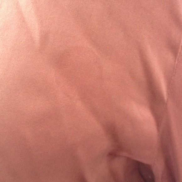 Satin mauve pink button front shirt - Picture 2 of 2
