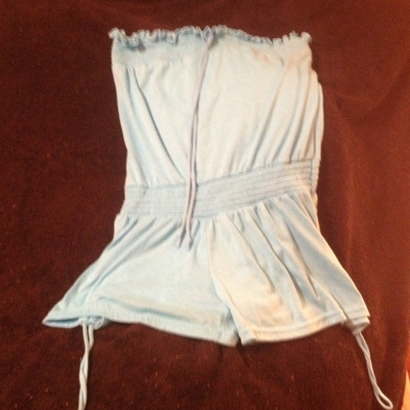 Strapless romper