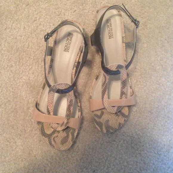 Shoes - Snakeskin Wedges