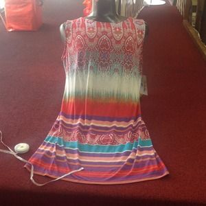 Knit dress tribal design XL