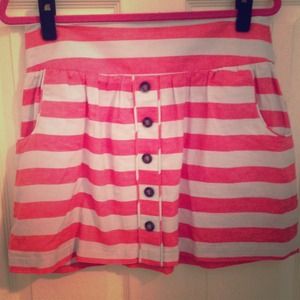Nautical Peach and Grey Skirt