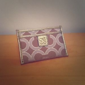 A small Coach card holder.