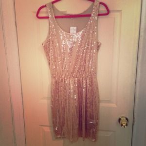Gold Sequin Dress