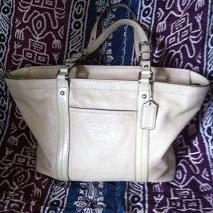 Authentic Leather Coach Handbag