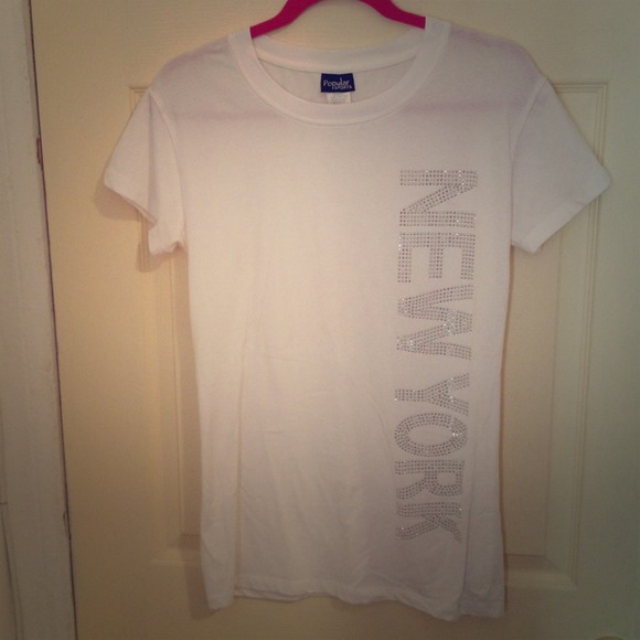 White Sparkle New York Shirt