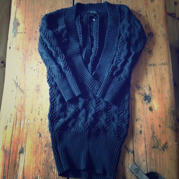 Cable Deep V-Neck Sweater - Picture 1 of 3