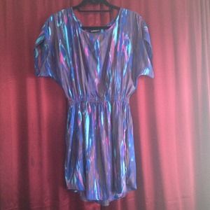 EXPRESS Multicolor Print Dress