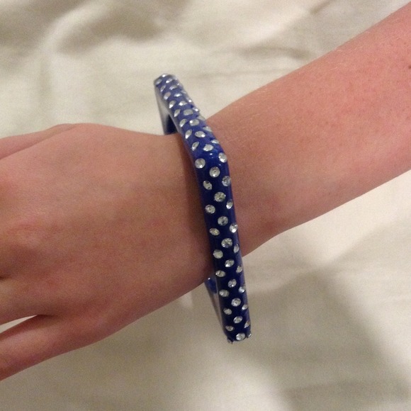 Royal blue square dangle bracelet💙