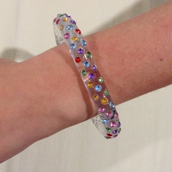 🚫Traded🚫 Heart shaped dangle bracelet💕