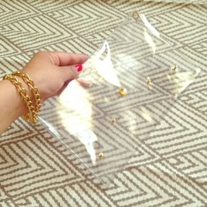 Clear Clutch Wristlet