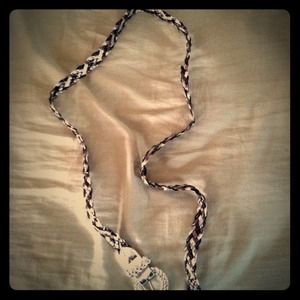 Braided fashion belt