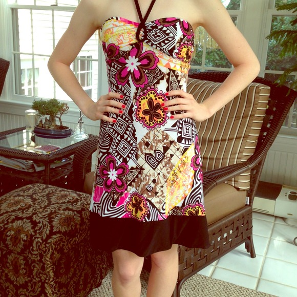 Cute Aztec floral dress! Lightly worn! - Picture 1 of 1