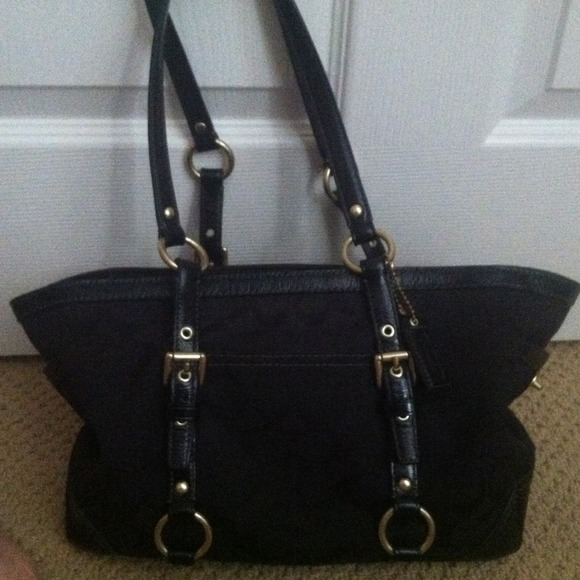 Black and Gold coach purse