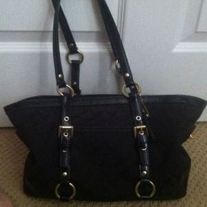 Black and Gold coach purse