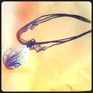 Purple Design Covered Sea Shell