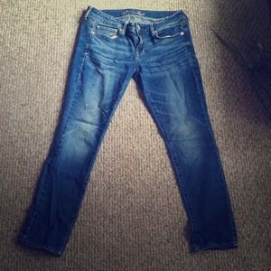 AE Skinny Jeans, Delia's jeans, Tartan Flats