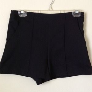 New Black High Waisted Shorts