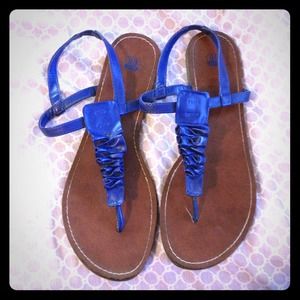 Blue sandals