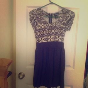 Super cute patterned winter dress