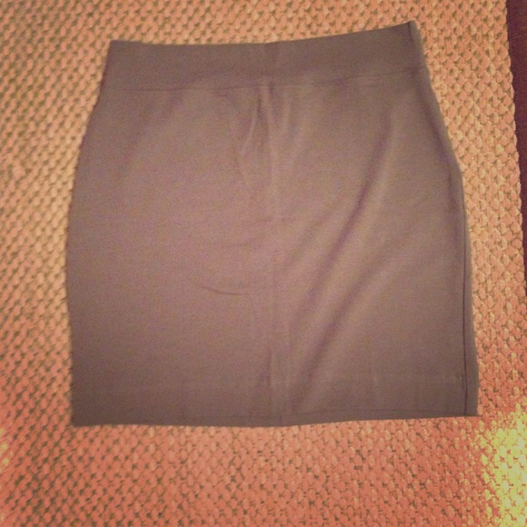 Gray cotton skirt
