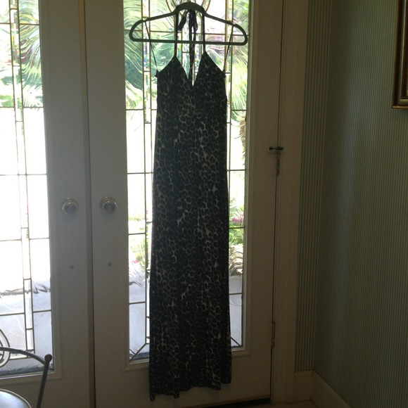 Express cheetah print maxi dress