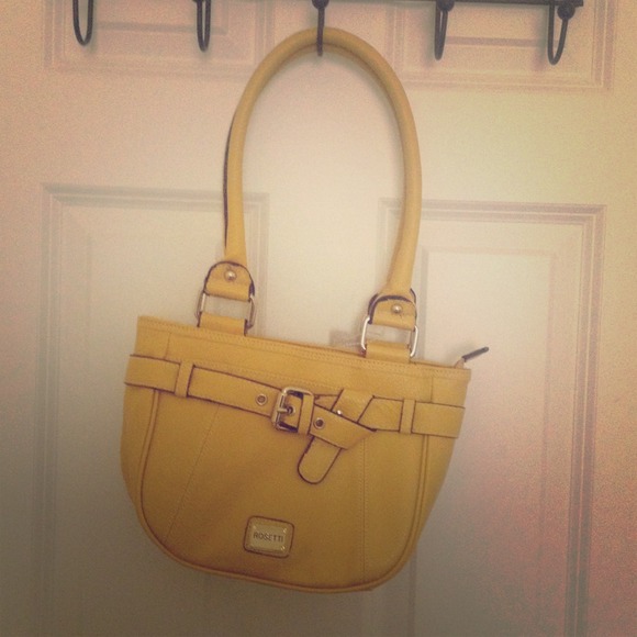 Small yellow handbag