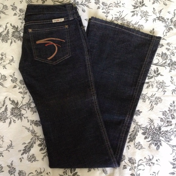 Frankie B. Denim - Frankie B. ultra low rise flare jeans
