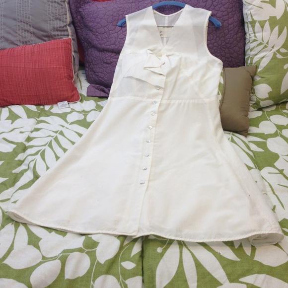 Reduced! Gary Graham White Cotton Sundress